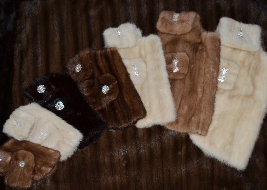 Real Mink Dog Coats  