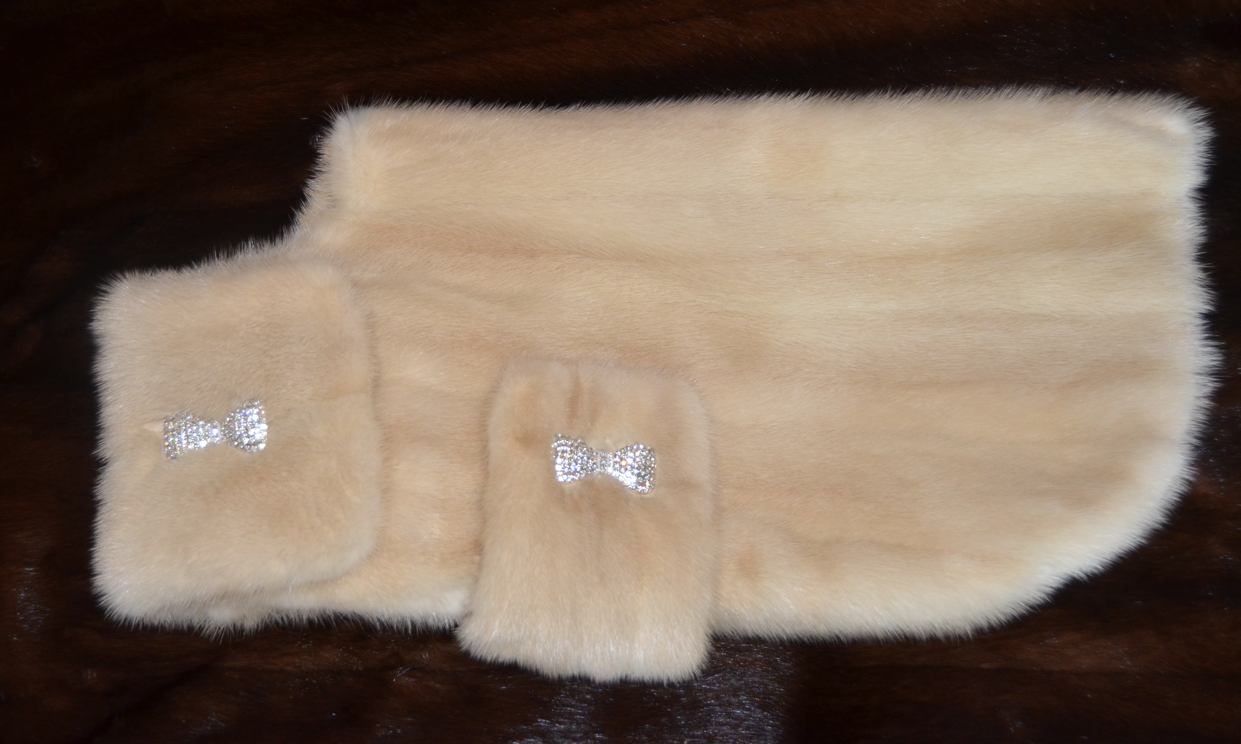 Real Mink Dog Coat